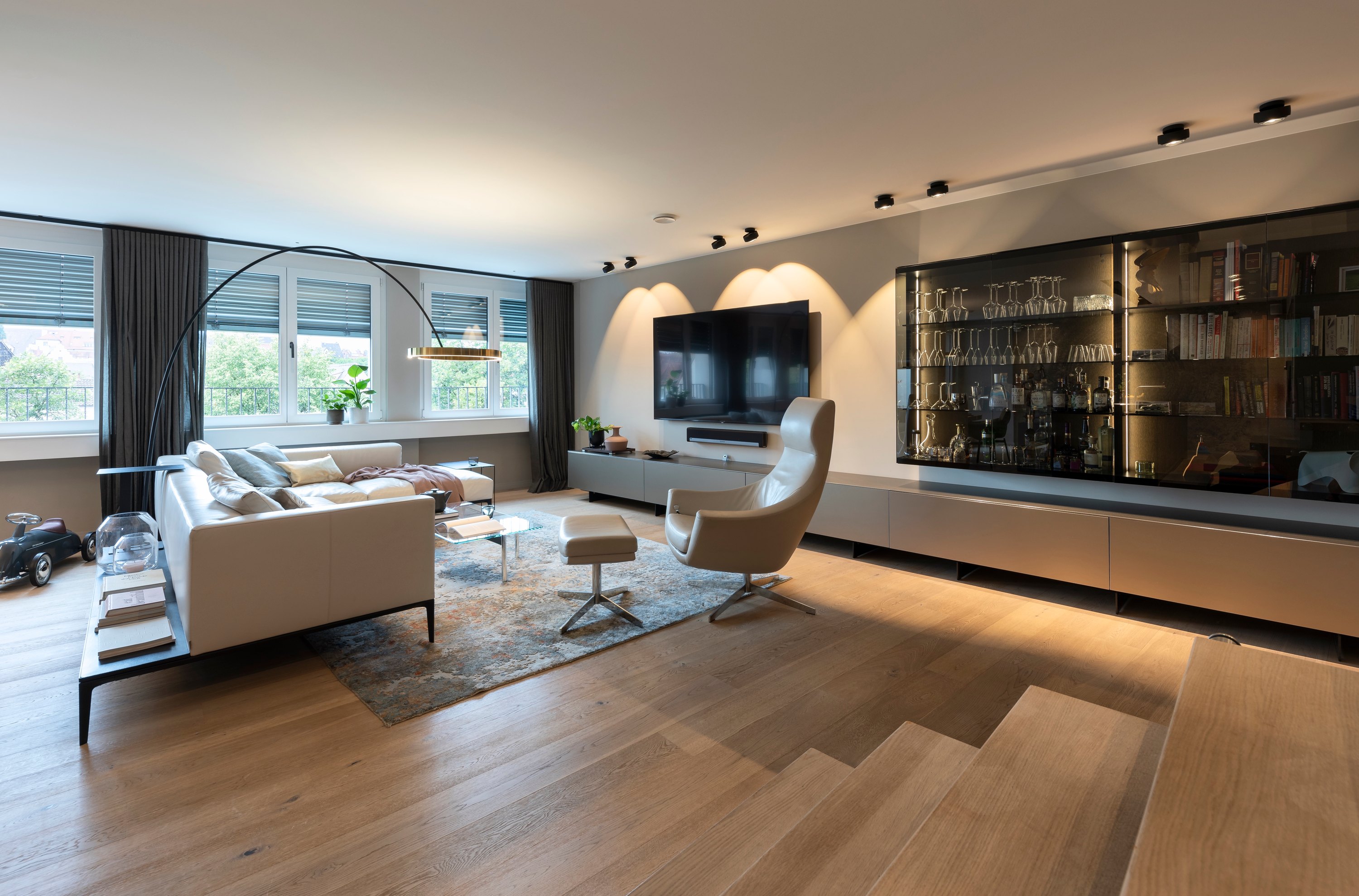 Wohnbereich — Wohnung über den Dächern